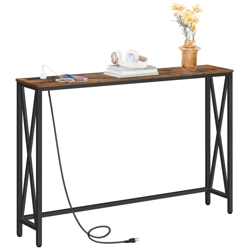 17 Stories Marushka Console Table with Power Outlet & Reviews Wayfair